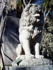 On Guard - A Larnach Lion.